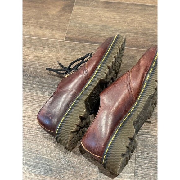 Vtg Dr Martens 1461 Made In England Brown Leather Oxfords Shoes US Men 10 main image 8